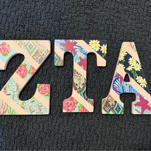 ZTA Letters Custom Painted